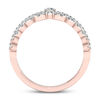 0.30 CT. T.W. Diamond Heart Crown Ring in 10K Rose Gold