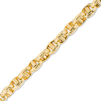 Men's 6.4mm Mariner Chain Bracelet in 14K Gold - 8.5"