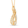 Thumbnail Image 3 of Interwoven™ 0.99 CT. T.W. Diamond Pendant in 10K Gold - 19&quot;