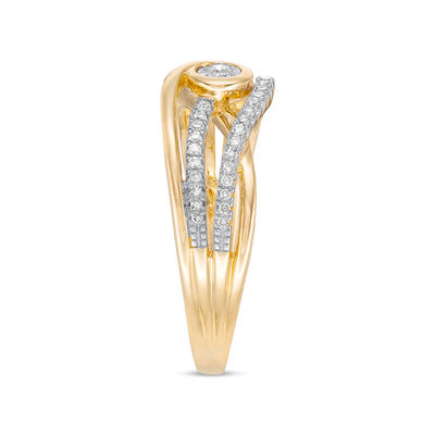 Interwoven™ 0.18 CT. T.W. Diamond Promise Ring in 10K Gold