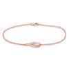 Interwoven™ 0.145 CT. T.W. Diamond Bracelet in 10K Rose Gold - 7.75"