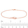 Interwoven™ 0.145 CT. T.W. Diamond Bracelet in 10K Rose Gold - 7.75"