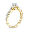 Thumbnail Image 1 of 0.40 CT. T.W. Certified Canadian Diamond Three Stone Engagement Ring in 14K Gold (I/I2)