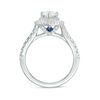 Vera Wang Love Collection 1.69 CT. T.W. Certified Pear-Shaped Diamond Frame Engagement Ring in Platinum (I/SI2)