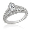 Enchanted Disney Pocahontas 1.50 CT. T.W. Marquise Diamond Frame Vintage-Style Engagement Ring in 14K White Gold