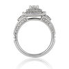 Enchanted Disney Mulan 1.00 CT. T.W. Princess-Cut Diamond Double Frame Engagement Ring in 14K White Gold