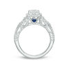 Vera Wang Love Collection 1.45 CT. T.W. Emerald-Cut Diamond Frame Vintage-Style Engagement Ring in 14K White Gold