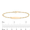 Thumbnail Image 2 of Child's Oval ID Bracelet in Solid 14K Gold - 6&quot;