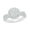 Thumbnail Image 0 of 0.45 CT. T.W. Multi-Diamond Diamond Double Frame Ring in 10K White Gold