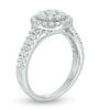 Thumbnail Image 1 of 0.95 CT. T.W. Multi-Diamond Frame Double Row Ring in 10K White Gold