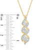 0.37 CT. T.W. Composite Diamond Three Stone Twist Pendant in 10K Gold