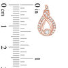 Interwoven™ 0.23 CT. T.W. Diamond Drop Earrings in 10K Rose Gold