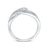 Interwoven™ 0.20 CT. T.W. Diamond Promise Ring in 10K White Gold - Size 7