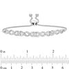 0.23 CT. T.W. Diamond Infinity Bolo Bracelet in Sterling Silver - 9.5"