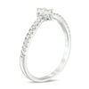 Ever Us™ 0.25 CT. T.W. Two-Stone Baguette Diamond Slant Bypass Ring in 10K White Gold