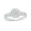 Thumbnail Image 0 of 0.45 CT. T.W. Multi-Diamond Frame Engagement Ring in 10K White Gold