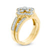 Thumbnail Image 2 of 0.58 CT. T.W. Diamond Clover Frame Vintage-Style Bridal Set in 10K Gold