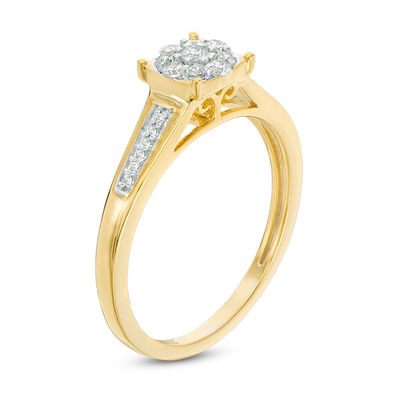 0.18 CT. T.W. Composite Diamond Promise Ring in 10K Gold