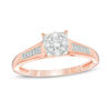 Thumbnail Image 0 of 0.18 CT. T.W. Multi-Diamond Cushion Promise Ring in 10K Rose Gold