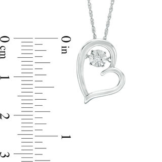 Unstoppable Love™ 0.04 CT. T.W. Diamond Heart Pendant and Drop Earrings Set in Sterling Silver