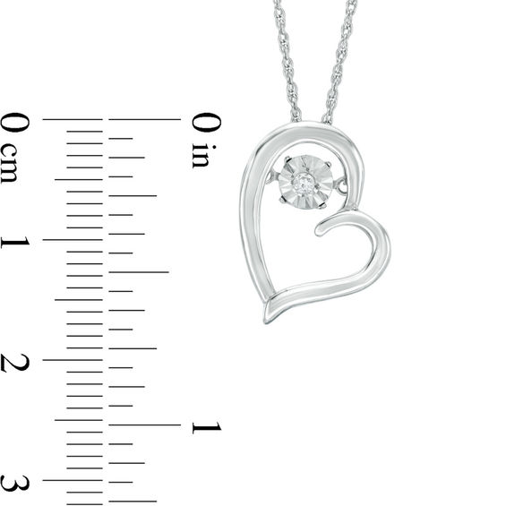 Unstoppable Love™ 0.04 CT. T.W. Diamond Heart Pendant and Drop Earrings Set in Sterling Silver