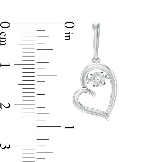 Unstoppable Love™ 0.04 CT. T.W. Diamond Heart Pendant and Drop Earrings Set in Sterling Silver