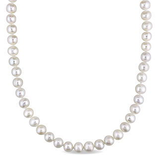 7.5-8.0mm Cultured Freshwater Endless Pearl Strand Necklace-36"