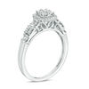 Thumbnail Image 1 of 0.37 CT. T.W. Multi-Diamond Square Frame Ring in 10K White Gold