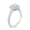 Thumbnail Image 1 of Vera Wang Love Collection 0.95 CT. T.W. Heart-Shaped Diamond Double Frame Engagement Ring in 14K White Gold