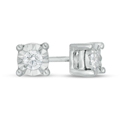 CT. T.W. Diamond Solitaire Stud Earrings in 10K Gold