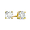 Thumbnail Image 1 of 0.145 CT. T.W. Diamond Solitaire Stud Earrings in 10K Gold