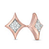 Thumbnail Image 0 of 0.23 CT. T.W. Diamond Solitaire Star Stud Earrings in 10K Rose Gold