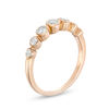 Thumbnail Image 1 of 0.23 CT. T.W. Diamond Seven Stone Bubble Band in 10K Rose Gold