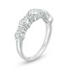 Thumbnail Image 1 of 0.37 CT. T.W. Diamond Alternating Anniversary Band in 10K White Gold