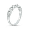 0.086 CT. T.W. Diamond Chain Link Band in Sterling Silver