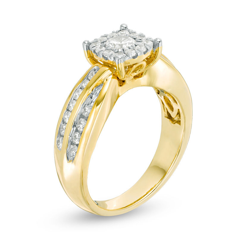 0.80 CT. T.W. Diamond Frame Engagement Ring in 10K Gold | Peoples Jewellers