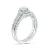 Thumbnail Image 1 of 0.58 CT. T.W. Diamond Frame Bridal Set in 10K White Gold