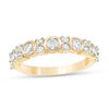 0.69 CT. T.W. Diamond Alternating Anniversary Band in 10K Gold