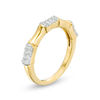 Thumbnail Image 1 of 0.23 CT. T.W. Diamond Station Bamboo Band in 10K Gold