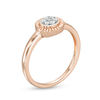 Thumbnail Image 1 of 0.065 CT. T.W. Multi-Diamond Promise Ring in 10K Rose Gold