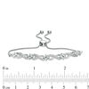 0.118 CT. T.W. Diamond Love Knot Infinity Bolo Bracelet in Sterling Silver - 9.5"