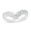 0.115 CT. T.W. Diamond Chevron Ring in 10K White Gold