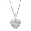 Thumbnail Image 1 of 1/20 CT. T.W. Composite Diamond Heart Pendant in Sterling Silver (1 Line)