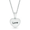 Thumbnail Image 2 of 1/20 CT. T.W. Composite Diamond Heart Pendant in Sterling Silver (1 Line)