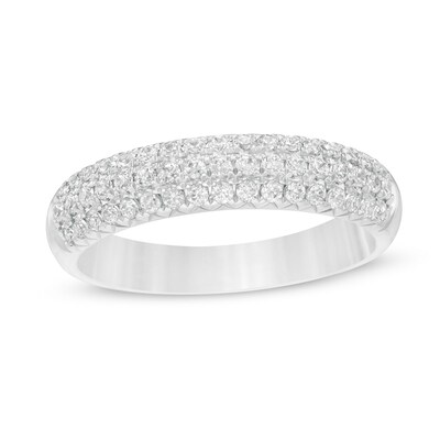 0.50 CT. T.W. Certified Diamond Band in 14K White Gold (I/SI2)