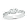 CT. T.W. Diamond Tri-Sides Engagement Ring in 14K White Gold