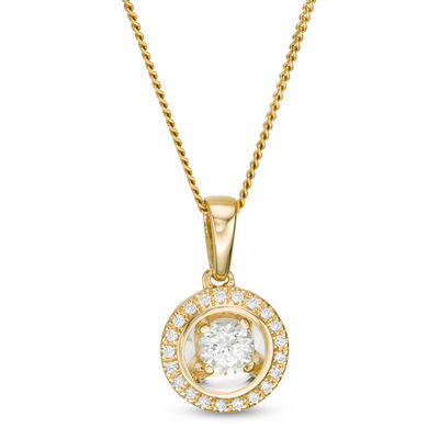 Magnificence™ 0.15 CT. T.W. Diamond Frame Pendant in 10K Gold