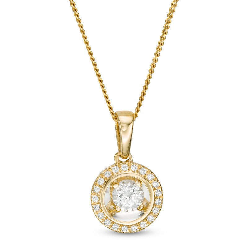 Magnificence™ 0.15 CT. T.W. Diamond Frame Pendant in 10K Gold|Peoples Jewellers