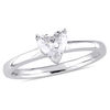 0.50 CT. Heart-Shaped Diamond Solitaire Engagement Ring in 14K White Gold (H/I1)