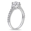 1.24 CT. T.W. Cushion-Cut Diamond Three Stone Engagement Ring in 14K White Gold